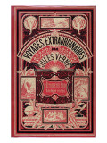 Jules Verne, Cover of "Southern Star Mystery" and "Propeller Island" Giclée-Druck von Jules Verne