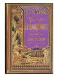 Jules Verne, "The Children of Captain Grant Travel around the World", Cover Giclée-Druck von Jules Verne