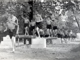 Physical Education: Beam Exercise Photographic Print