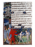Manuscript of the Hours of Rohan-Montauban: Adam and Eve Driven Out of Paradise Giclee Print