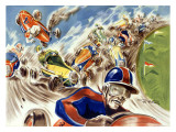 Midget Racing Giclée-tryk af Geo Ham Midget Racing Giclée-tryk af Geo Ham