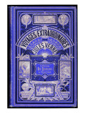 Jules Verne, Cover of "School for Robinsons" and "The Green Ray" Giclee Print by Jules Verne