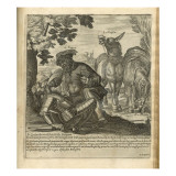 The Adventures of Don Quixote and Sancho Pansa, Illustration Giclee Print by Miguel Cervantes