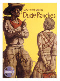 Santa Fe Railroad, Southwestern Dude Ranches Giclee Print Santa Fe Railroad, Southwestern Dude Ranches Giclee Print