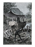 Jules Verne, "Two Years Holiday", Illustration Giclée-Druck von Jules Verne