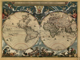 World Map, c.1664 Posters World Map, c.1664 Posters