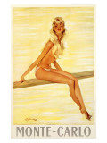 Monte Carlo Giclée-Druck von Jean-Gabriel Domergue