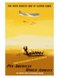 Pan Am Airlines Egypt Lámina giclée Pan Am Airlines Egypt Lámina giclée