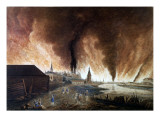 Engraving, Fire in Moscow Giclee Print