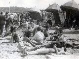 Beach at Deauville, August 15, 1930 Photographic Print