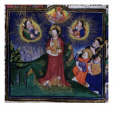 Manuscript of the Hours of Rohan-Montauban: The Trinity Giclee Print