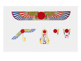The Winged Disk, The Emblem of Thoth Giclee Print by Jean-Fran?s Champollion