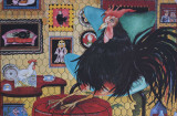 Chicken Kitsch Kunstdruck von Carol Grigg