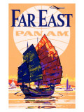 Pan Am Airlines Far East Giclee Print