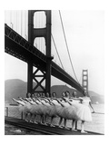 San Francisco Ballet Company and the Golden Gate, c.1960 reproduction procédé giclée