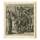 The Adventures of Don Quixote and Sancho Pansa, Illustration Giclee Print by Miguel Cervantes