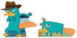 Agent P and Perry Stand Up