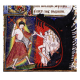 Manuscript of the Hours of Rohan-Montauban: The Descent into Hell Giclee Print