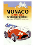 Monaco Grand Prix, 1956 Giclée-tryk af J. Ramel Monaco Grand Prix, 1956 Giclée-tryk af J. Ramel