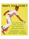 What's Your Score Giclée-tryk