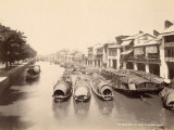 The Canal Seen from Shameen Bridge in Canton (China) Photographic Print