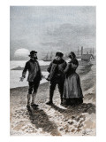 Jules Verne, "César Cascabel", Illustration Giclée-Druck von Jules Verne