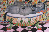 Carol Grigg - Mule in Bath - Reprodüksiyon