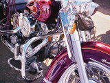 Purple Harley Art par Tom Blackwell