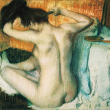 Woman Combing her Hair Poster by Edgard Degas