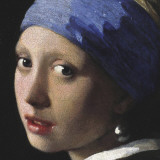 Girl with a Pearl Earring (detail) Affiche par Jan Vermeer