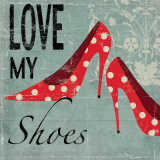 Love my Shoes Prints by Allison Pearce