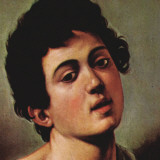 Boy with a Basket of Fruit (detail) Láminas por Michelangelo Buonarroti
