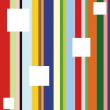 White Square on Stripe (detail) Posters av Dan Bleier