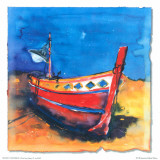 Boat from Algarve II Prints by Hans Oosterban