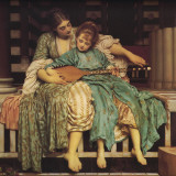Music Lesson Prints by Frederick Leighton