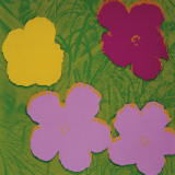 Flowers, c.1970 (1 yellow, 2 lilac, 1 purple) Poster por Andy Warhol