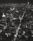 Vue sur Lower Manhattan la nuit Affiche par Christopher Bliss