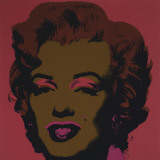 Marilyn Monroe (Marilyn), c.1967 (on salmon) Art by Andy Warhol