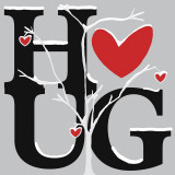Hug (Winter) Prints by Erin Clark