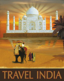 Travel India Print by Kem Mcnair