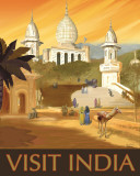 Visit India Prints by Kem Mcnair