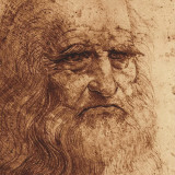 Self Portrait (detail) Affiche par Leonardo da Vinci 