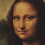 Mona Lisa (detail) Kunstdrucke von Leonardo da Vinci 