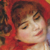 Dance at Bougival (detail) Posters par Pierre-Auguste Renoir