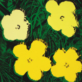 Flowers, c.1970 (4 yellow) Affiches par Andy Warhol