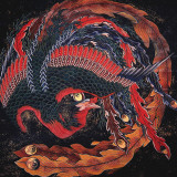 Phoenix (detail) Kunstdrucke von Katsushika Hokusai