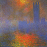 Houses of Parliament Affiches par Claude Monet