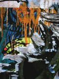 Blue Orange Layers III Prints by Jenny Kraft