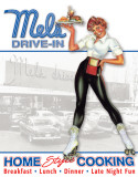 Mels Diner - Car Hop Plaque en métal