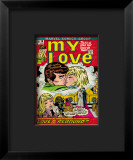 Marvel Comics Retro: My Love Comic Book Cover #18, Kissing, Love on the Rebound Lámina giclée enmarcada